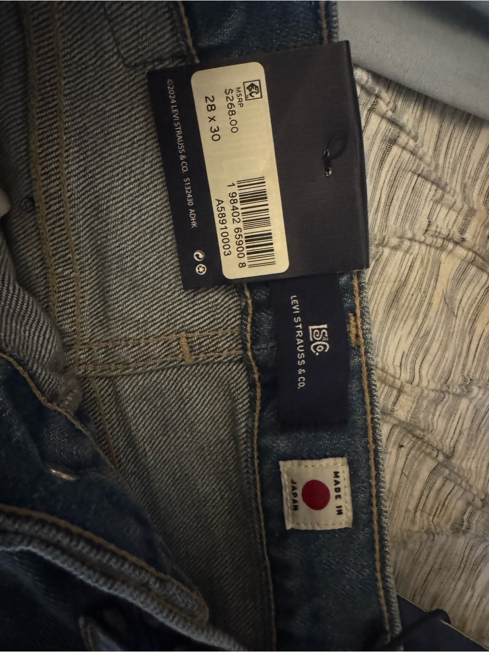 Levi's Men's Indigo Blue Slim Straight Jeans